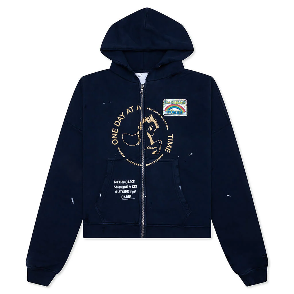 Treatment Center Zip Hooded Sweatshirt - Navy