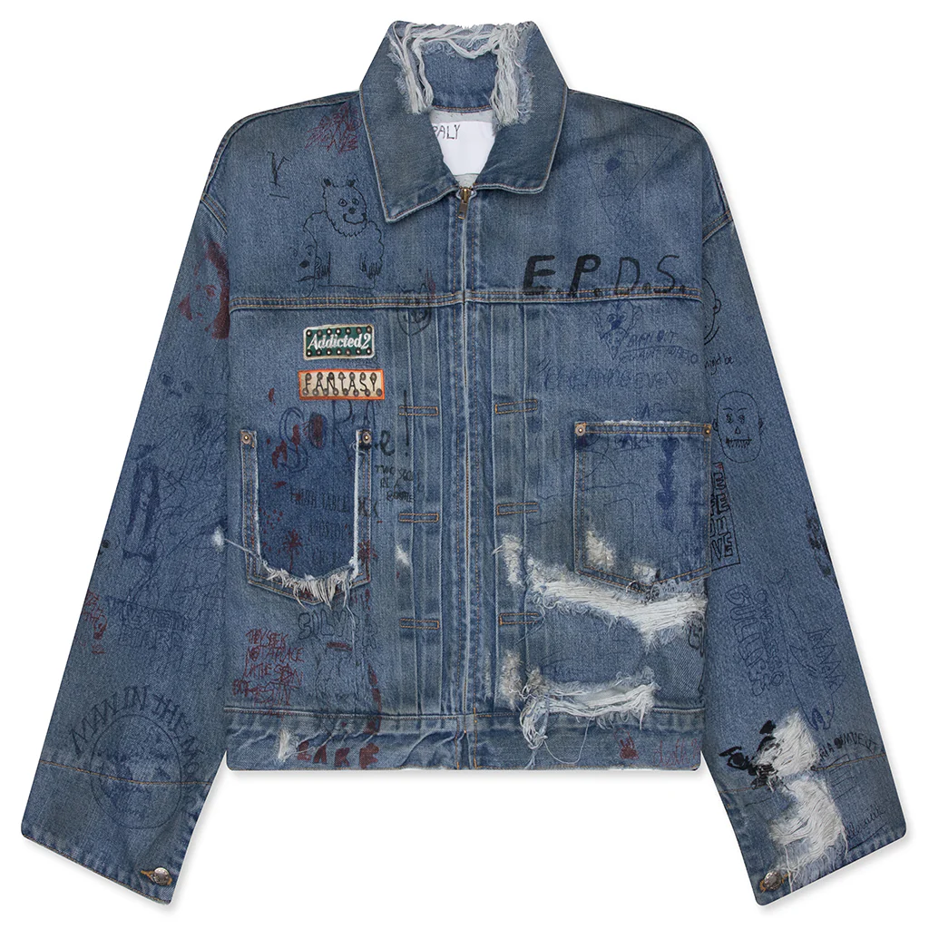 Ur Fantasy Denim Jacket - Light Blue