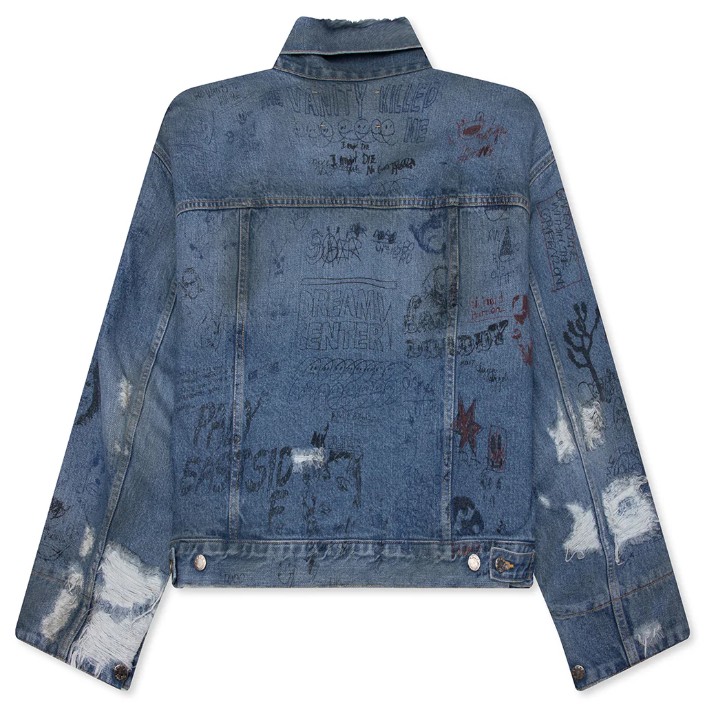 Ur Fantasy Denim Jacket - Light Blue - Image 2