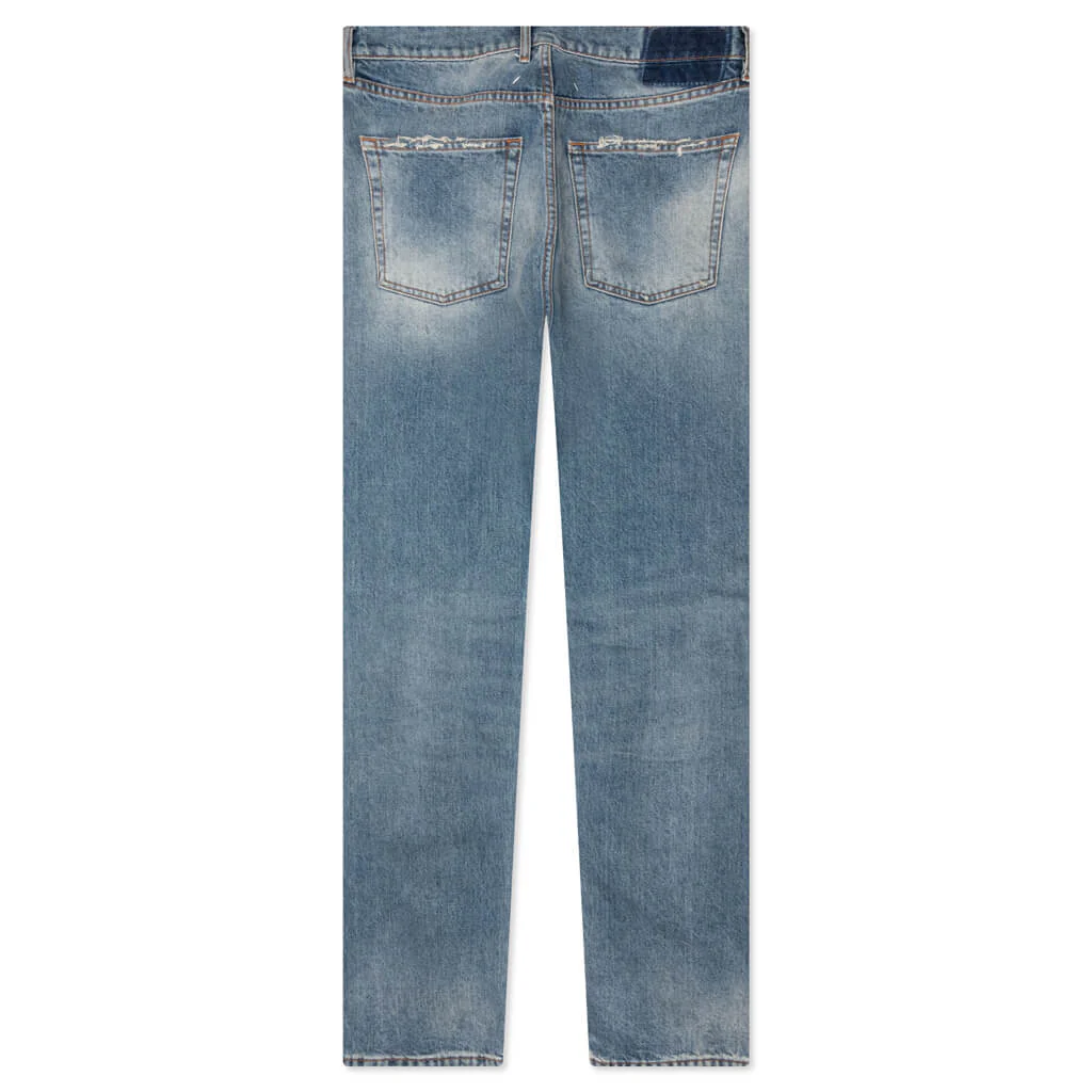 Pants 5 Pockets - Light Indigo - Image 2