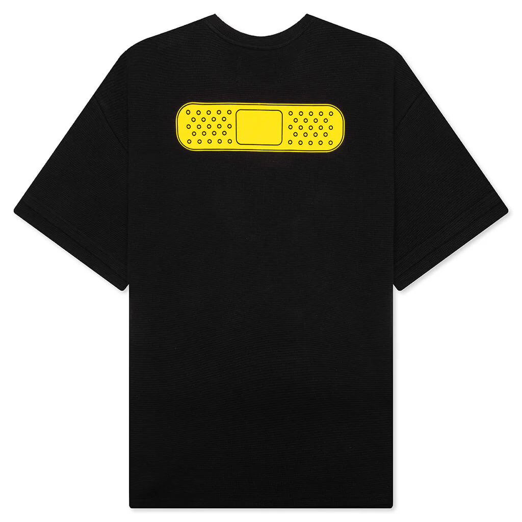 39 Waffle Tee - Black/Yellow - Image 2