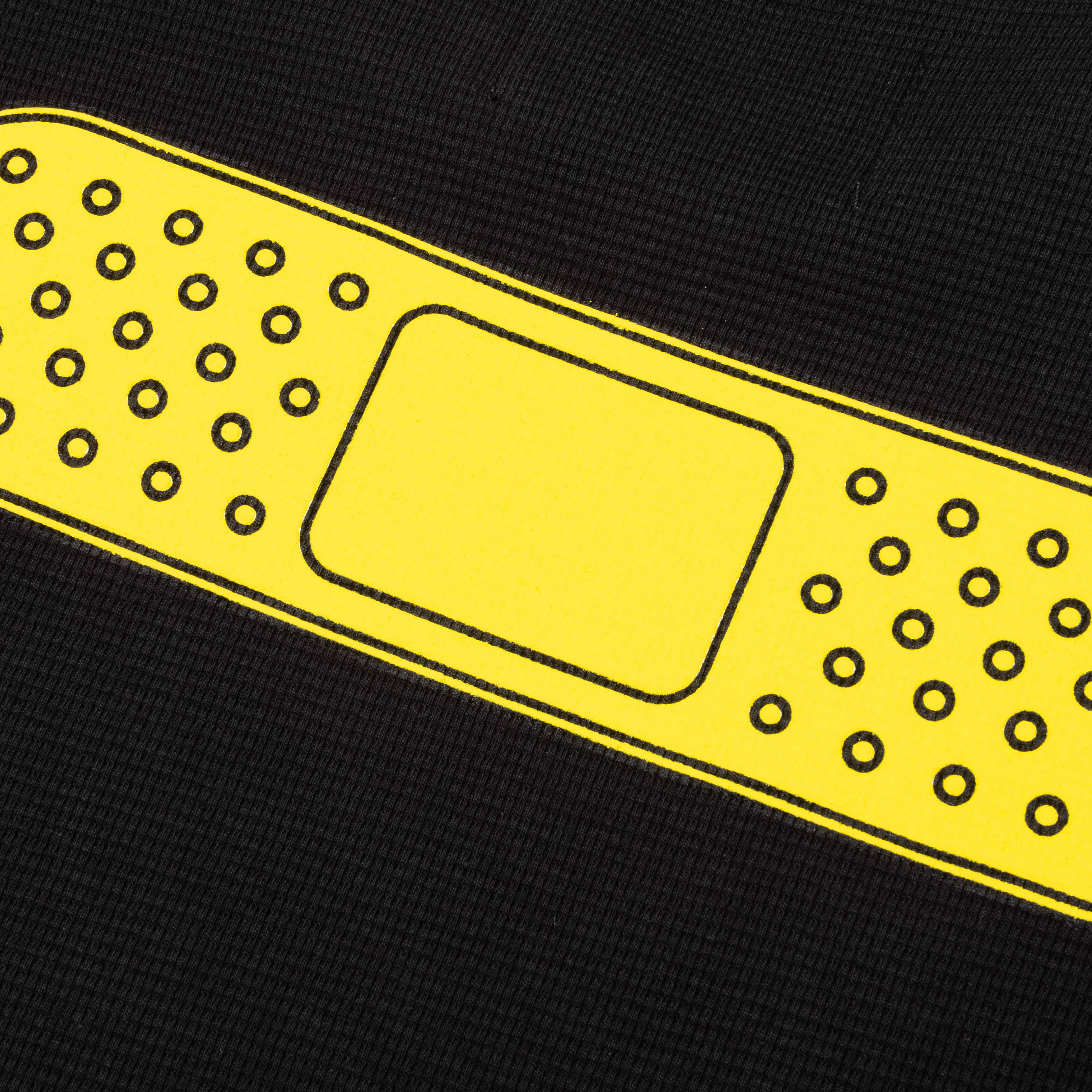 39 Waffle Tee - Black/Yellow - Image 5