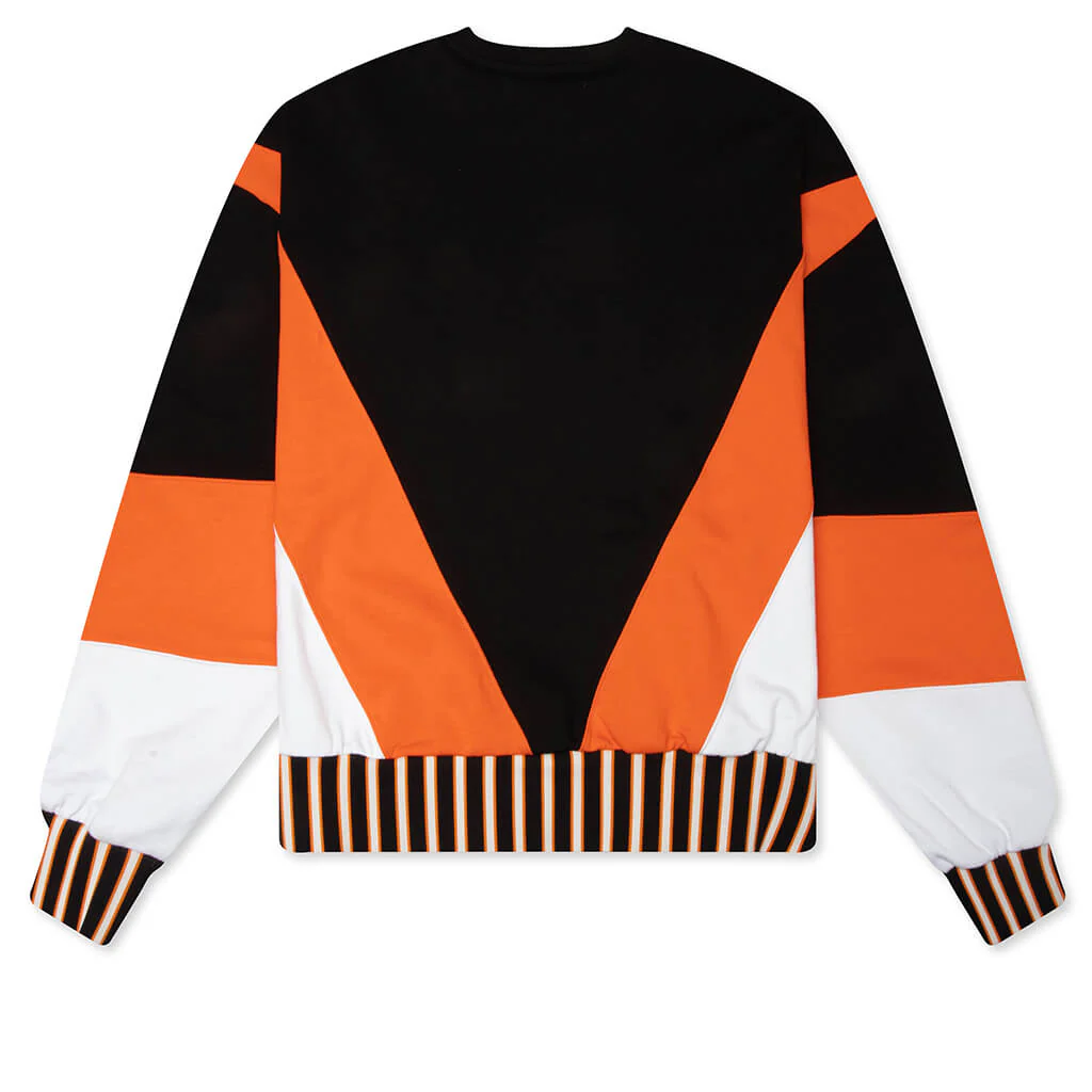 Crew Neck A - Orange/Black/White - Image 2