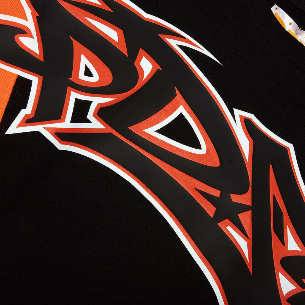 Crew Neck A - Orange/Black/White - Image 3