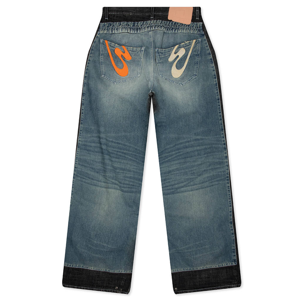 Double Leggenda Pant - Blue Wash/Black - Image 2