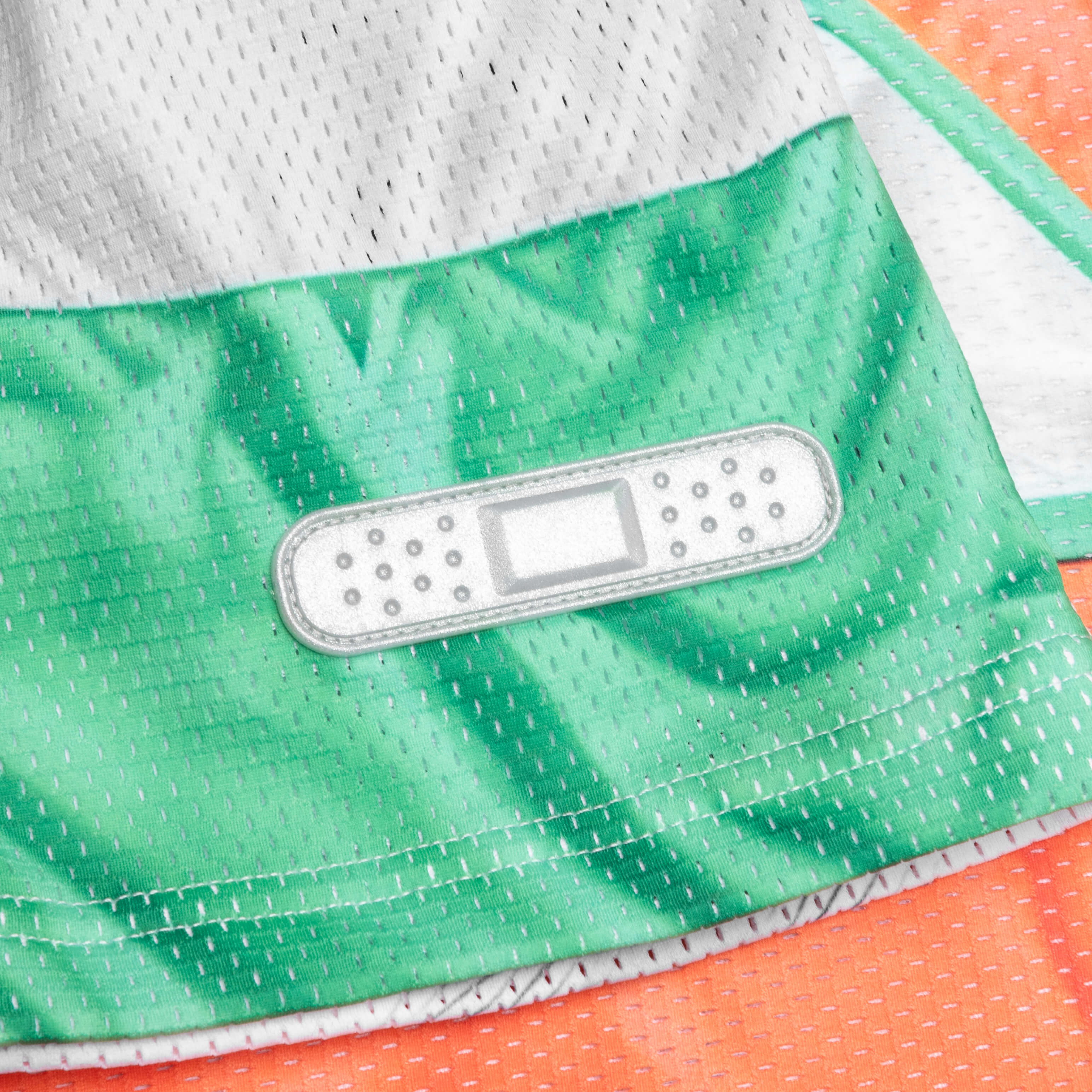 Football 17 Tee - Green Print - Image 4