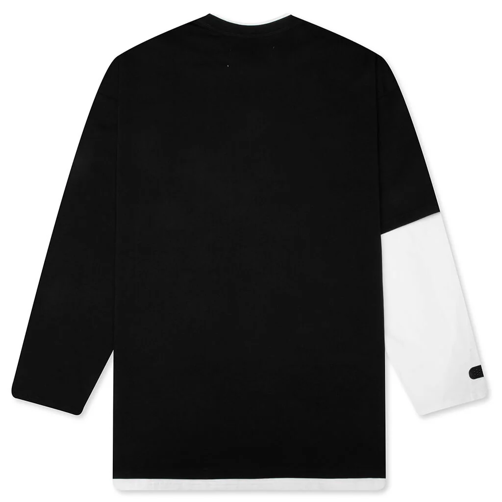 No Name A L/S Tee - Black/White - Image 2