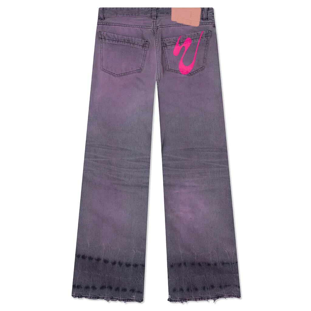Rich Kid Jeans - Washed Black/Pink - Image 2