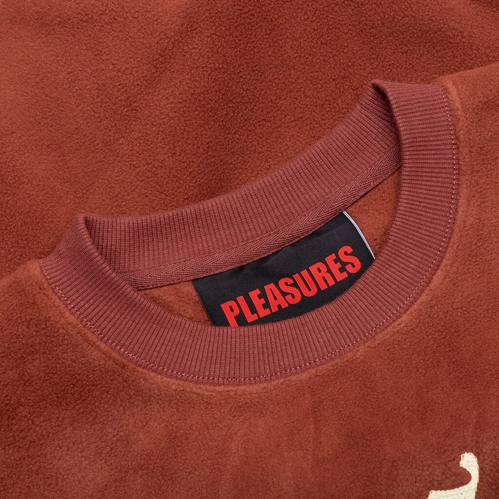 Appointment Fleece Crewneck - Brown - Image 3