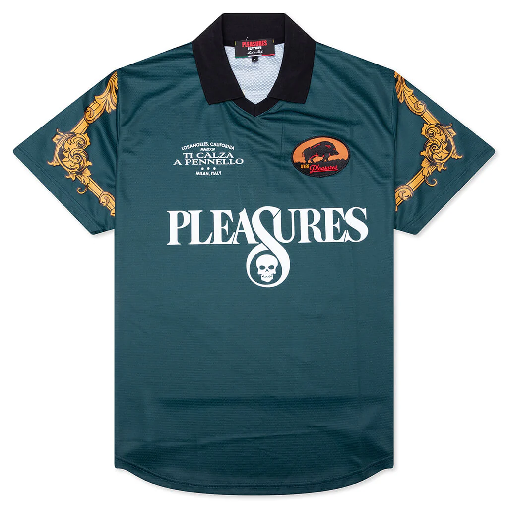 Carlo Soccer Jersey - Dark Green