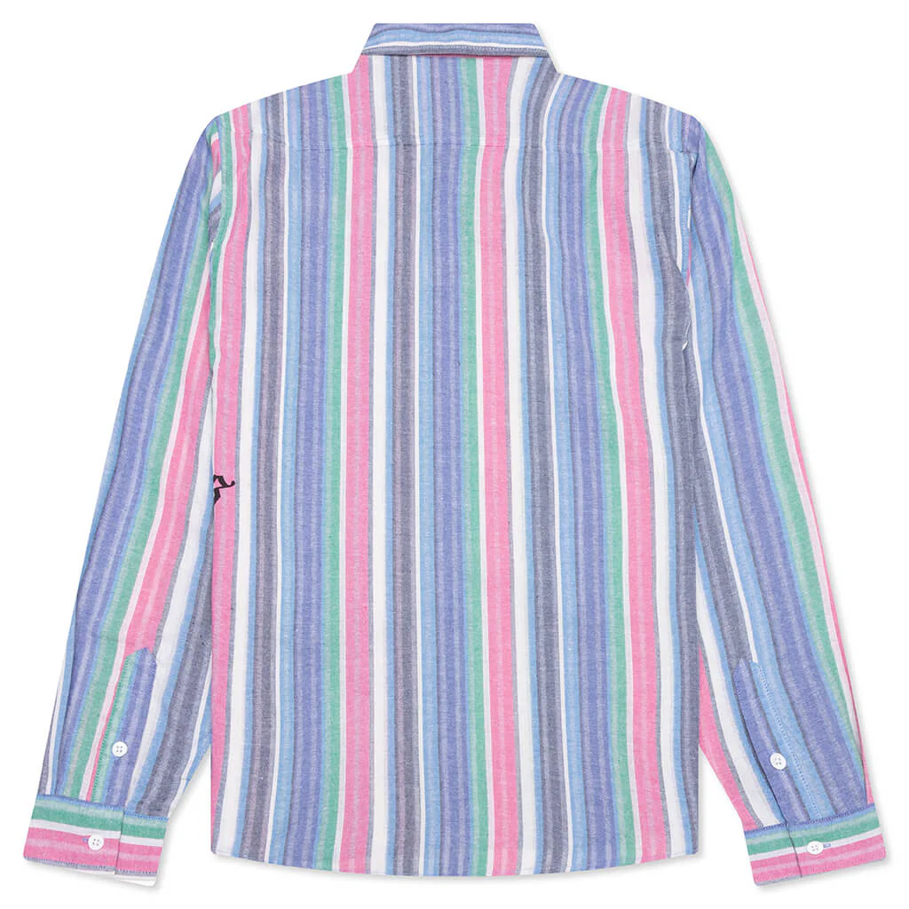 Chapel L/S Button Up Shirt - Blue - Image 2