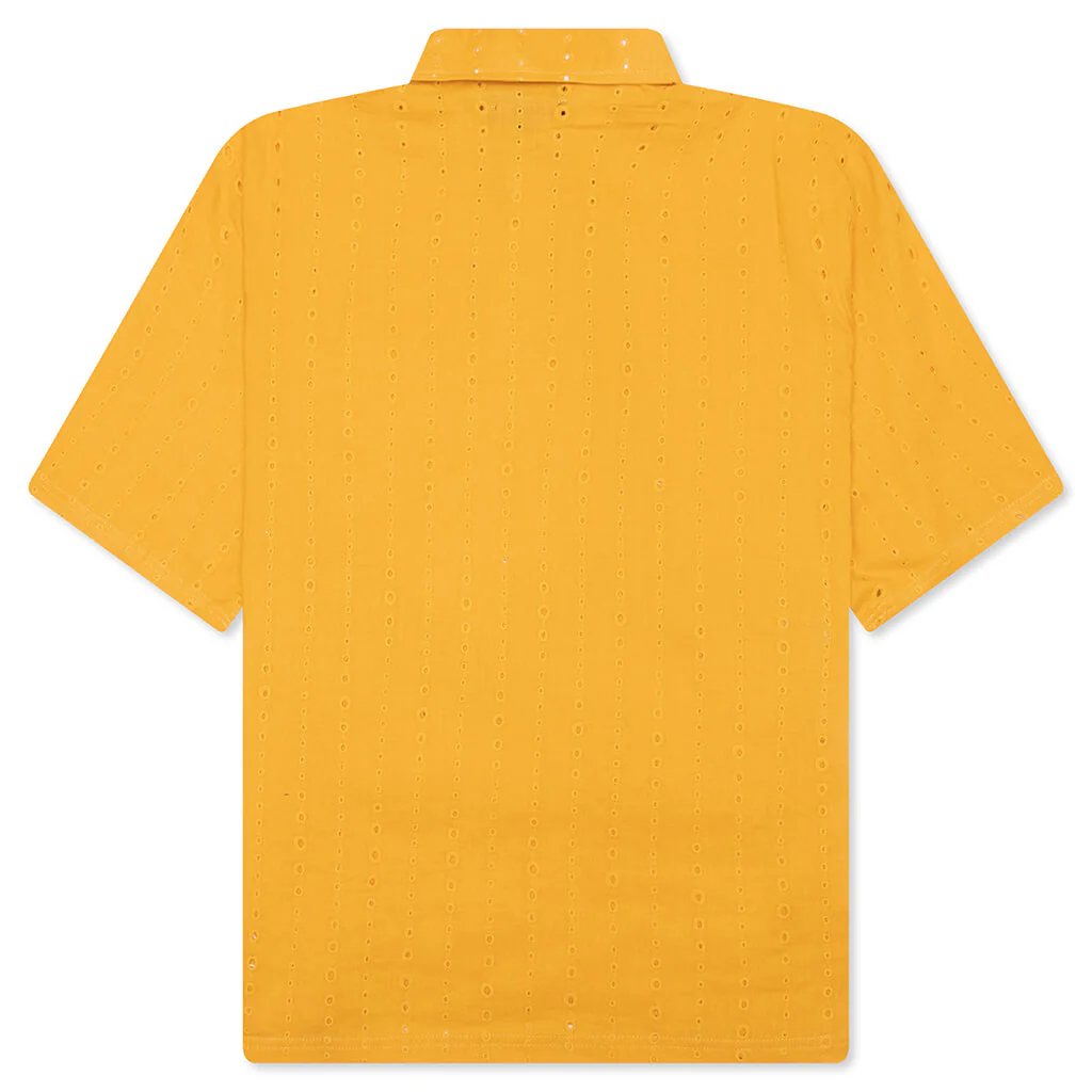 Clarity Woven Polo - Yellow - Image 2