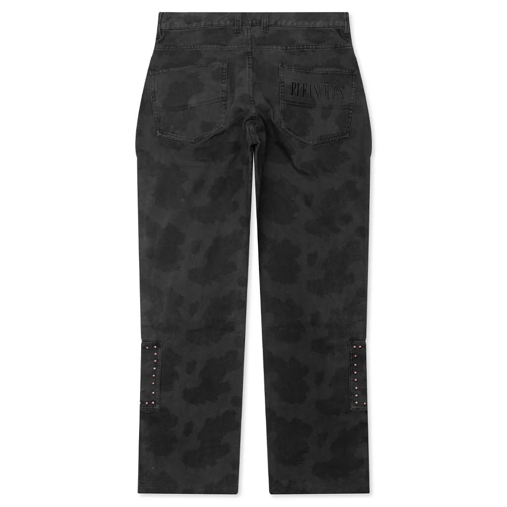 Cowhide Double Knee Work Pant - Black - Image 2