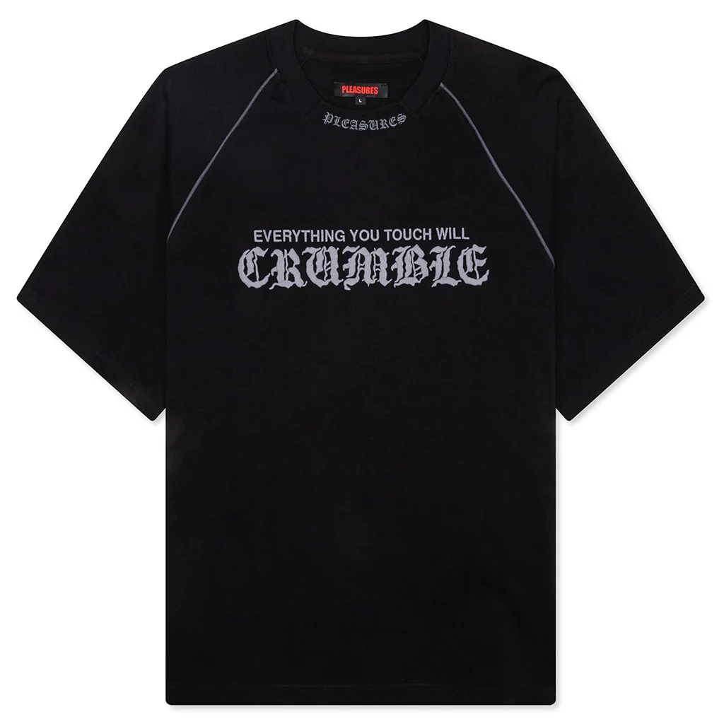 Crumble Heavyweight Raglan - Black