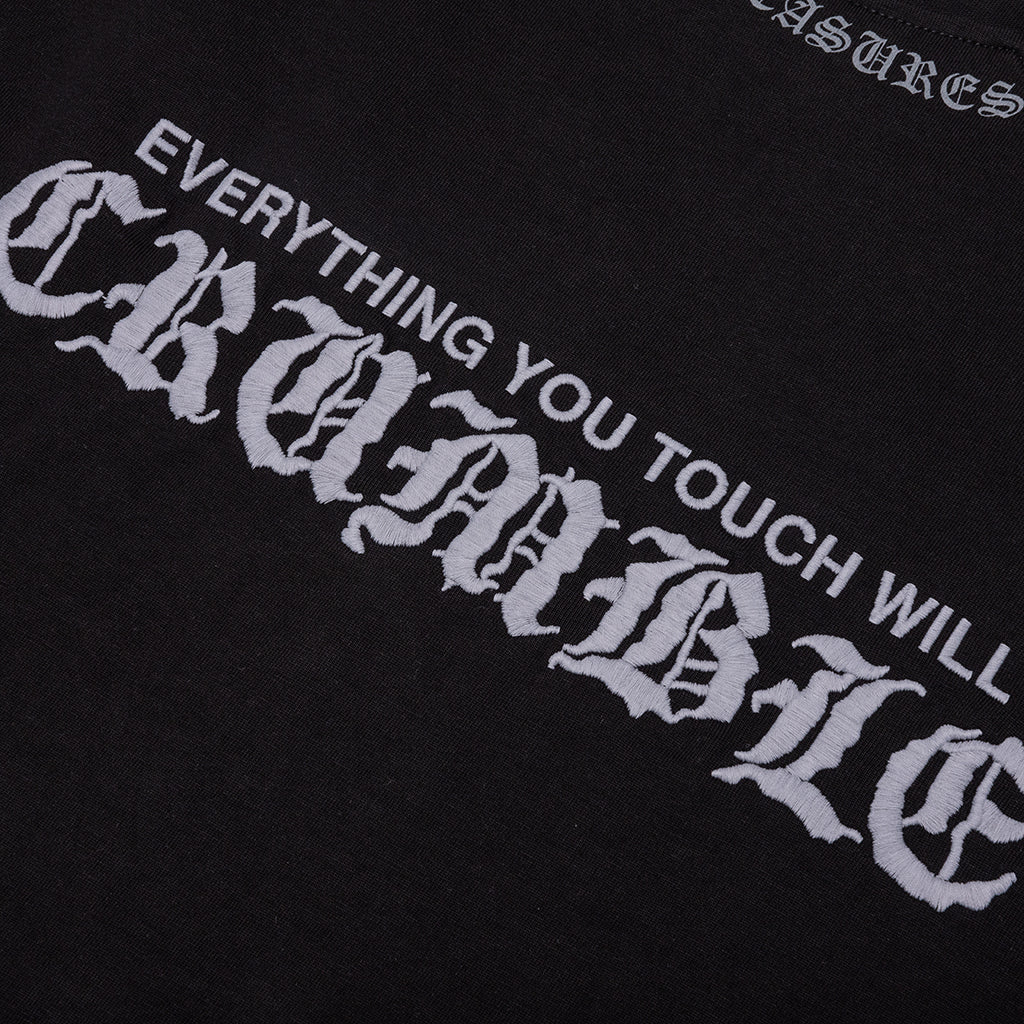 Crumble Heavyweight Raglan - Black - Image 4