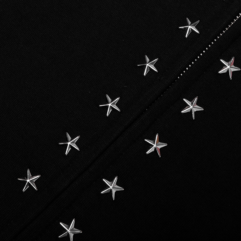 Pleasures x Zero Dane Studded Hoodie - Black - Image 3
