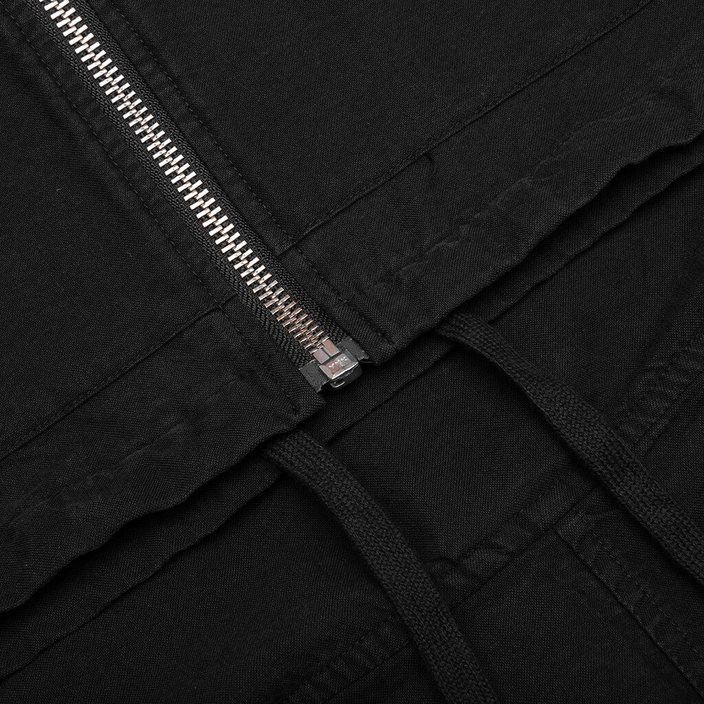 Digital Zip Poncho Hoodie - Black - Image 5