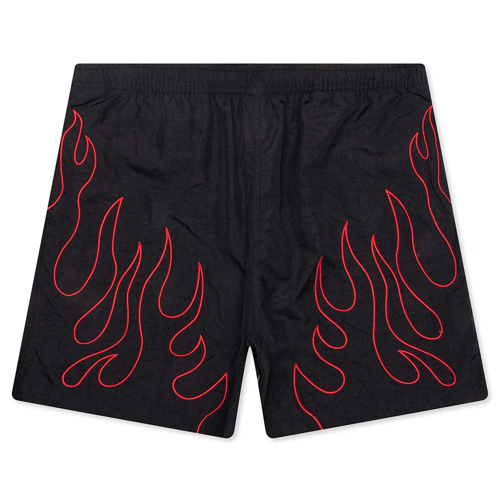 Fiery Running Shorts - Black