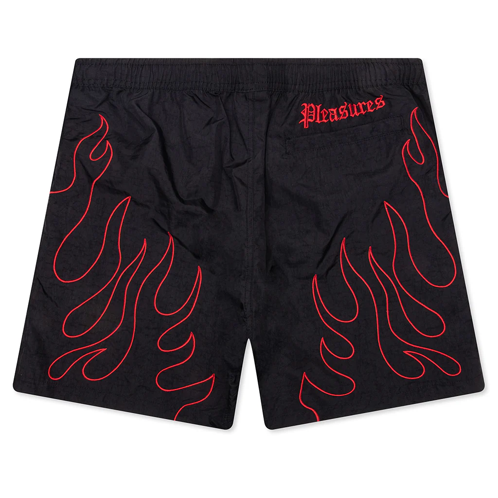 Fiery Running Shorts - Black - Image 2