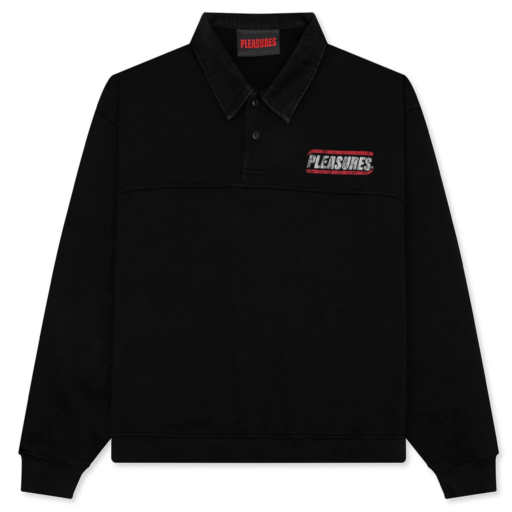 Gentle Polo Sweatshirt - Black
