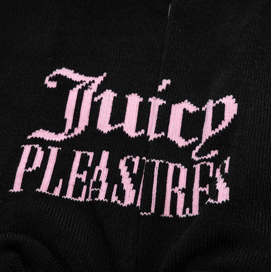 Pleasures x Juicy Couture Old English Sock - Black - Image 2