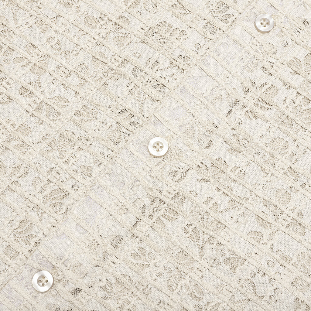 Lacy Button Down - Tan - Image 4