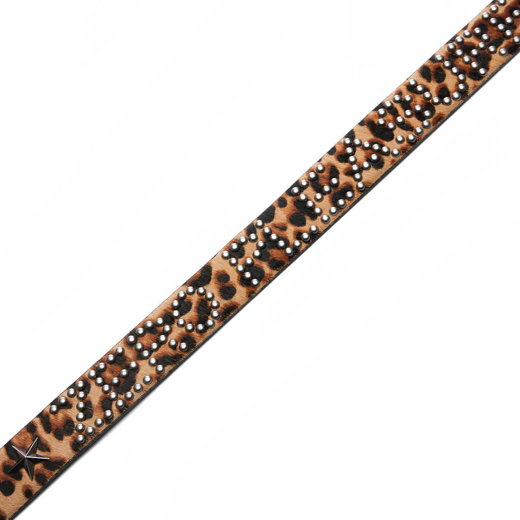 Pleasures x Zero Leopard Studded Belt - Leopard - Image 3
