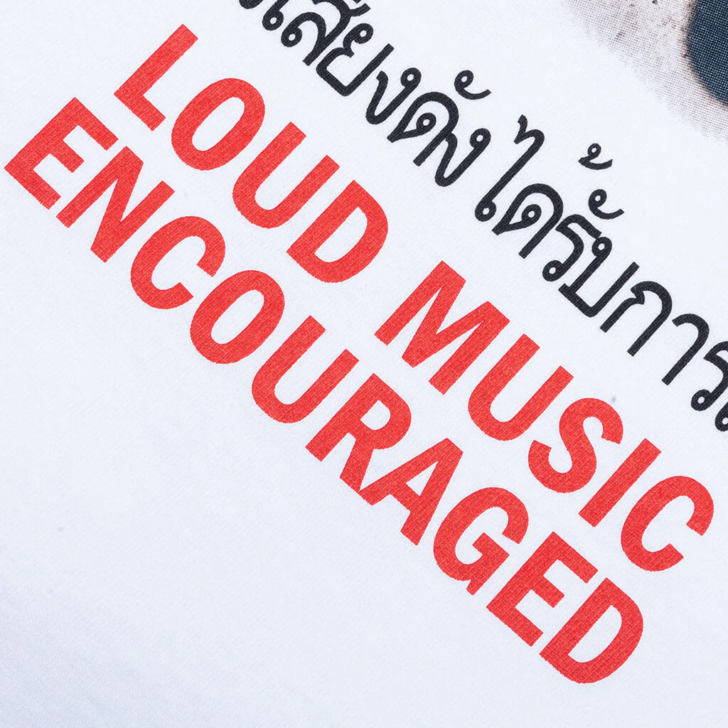 Pleasures x Boiler Room Loud Music T-Shirt - White - Image 4