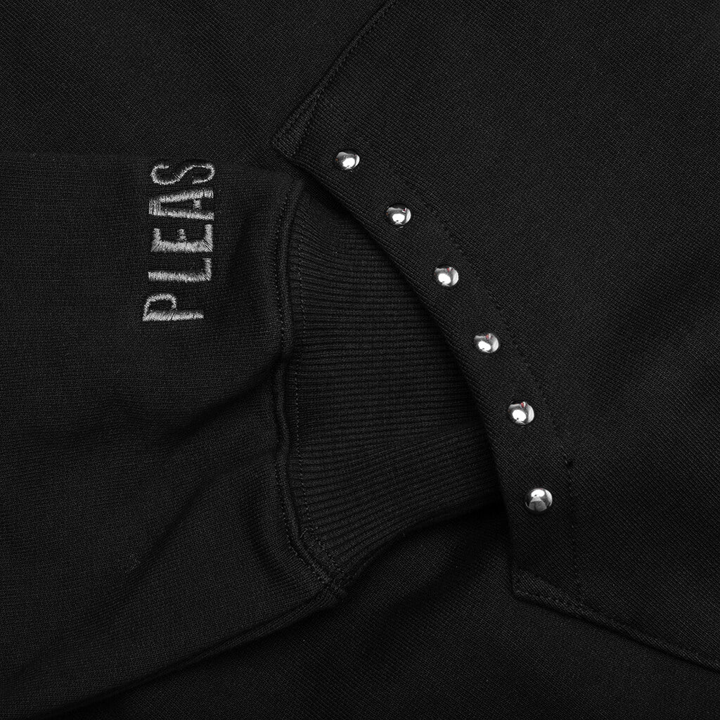 Lucky Studded Hoodie - Black - Image 5