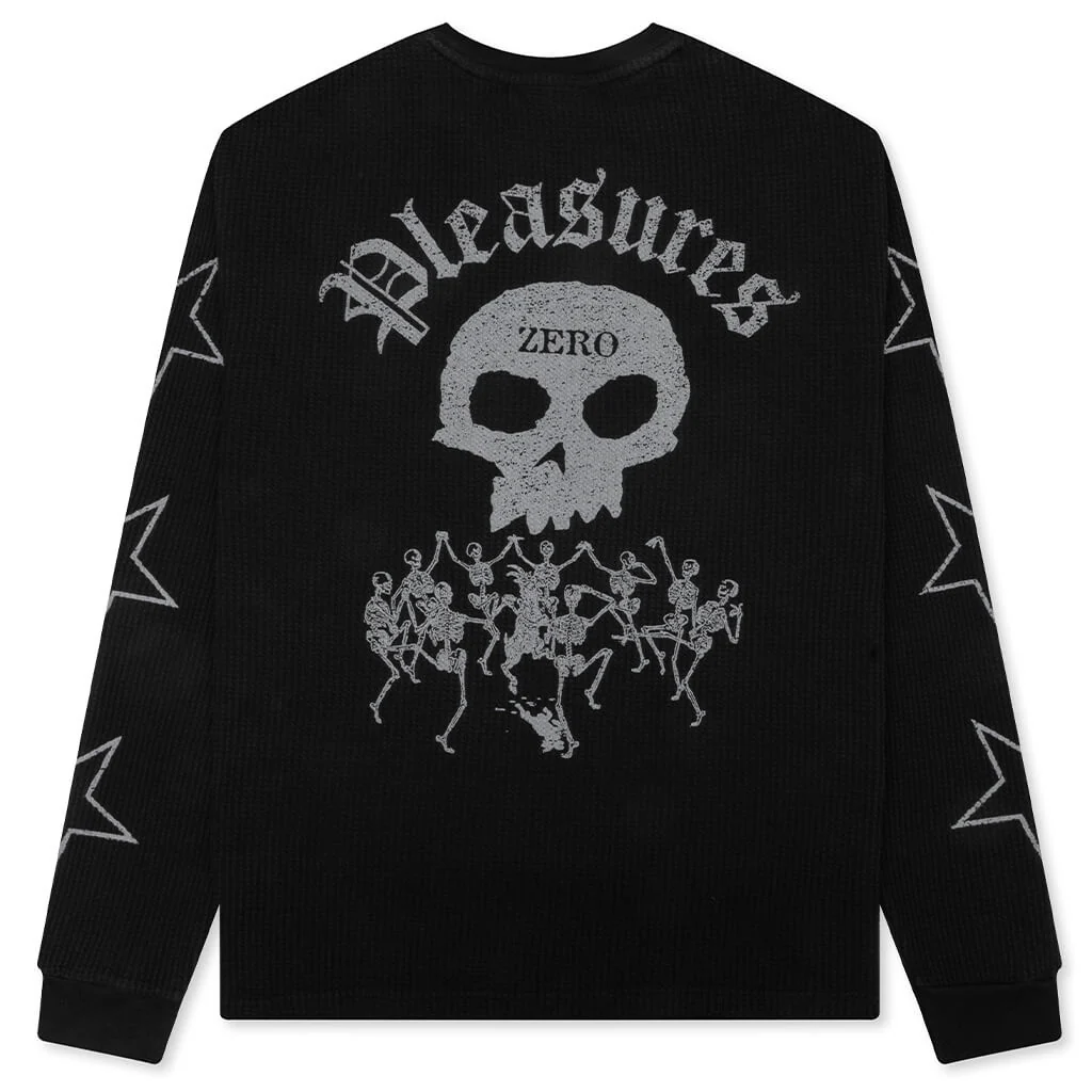 Pleasures x Zero Misled Thermal Long Sleeve - Black - Image 2