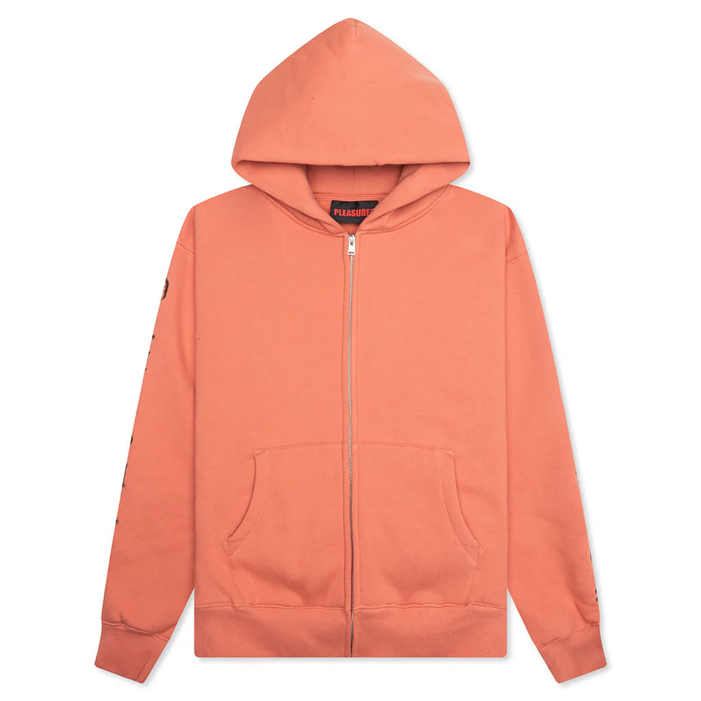 OE Zip Up Hoodie - Rust