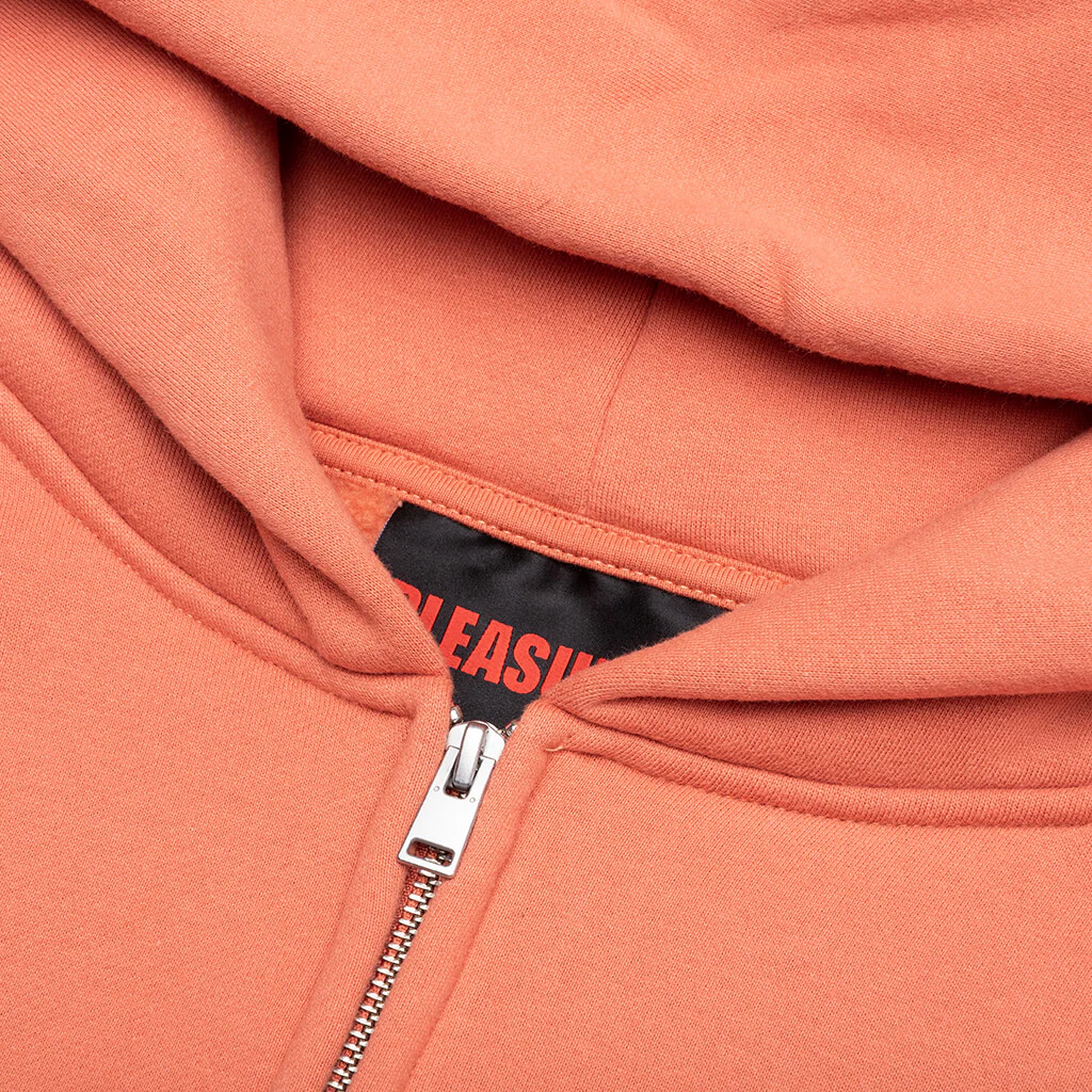 OE Zip Up Hoodie - Rust - Image 3