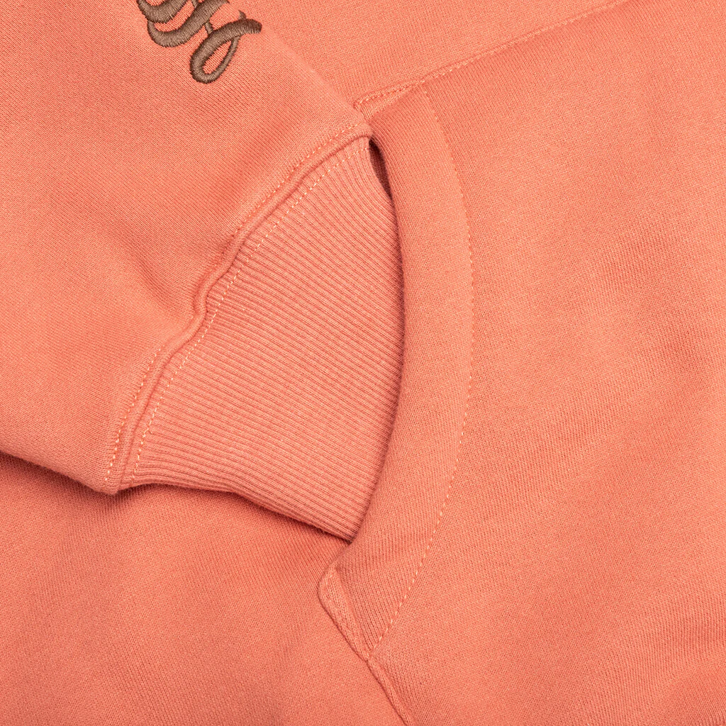 OE Zip Up Hoodie - Rust - Image 5