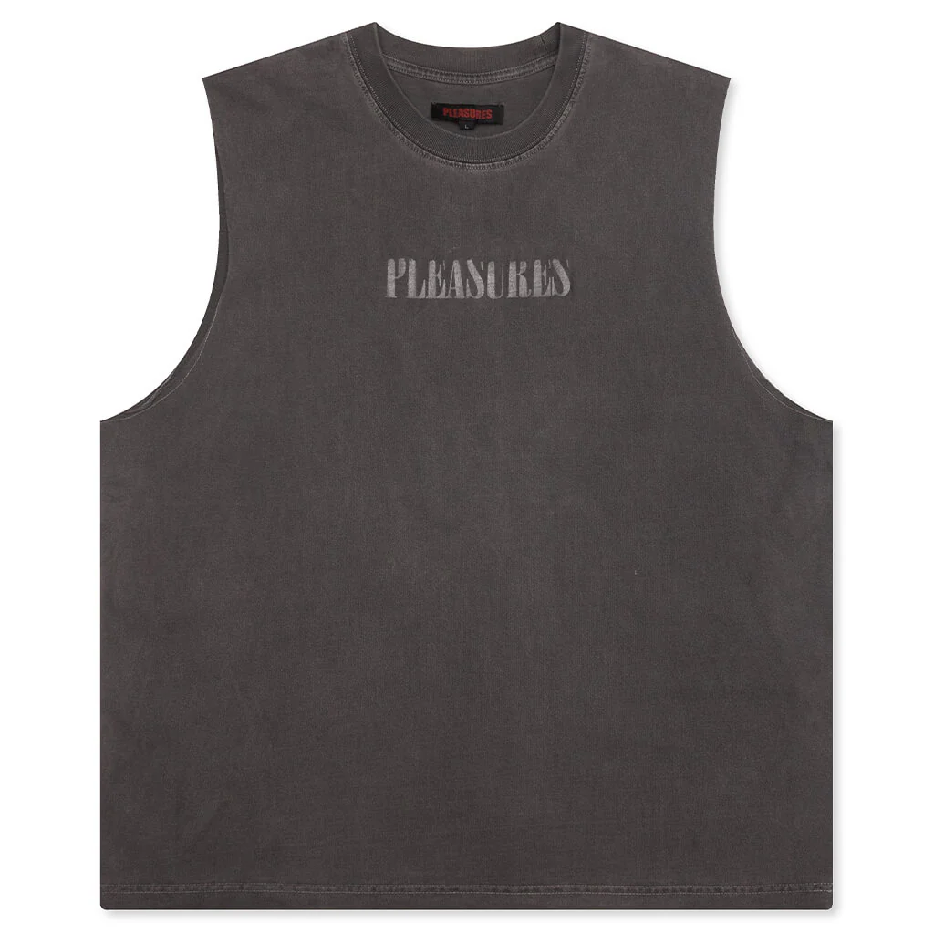 Onyx Sleeveless Shirt - Faded Black