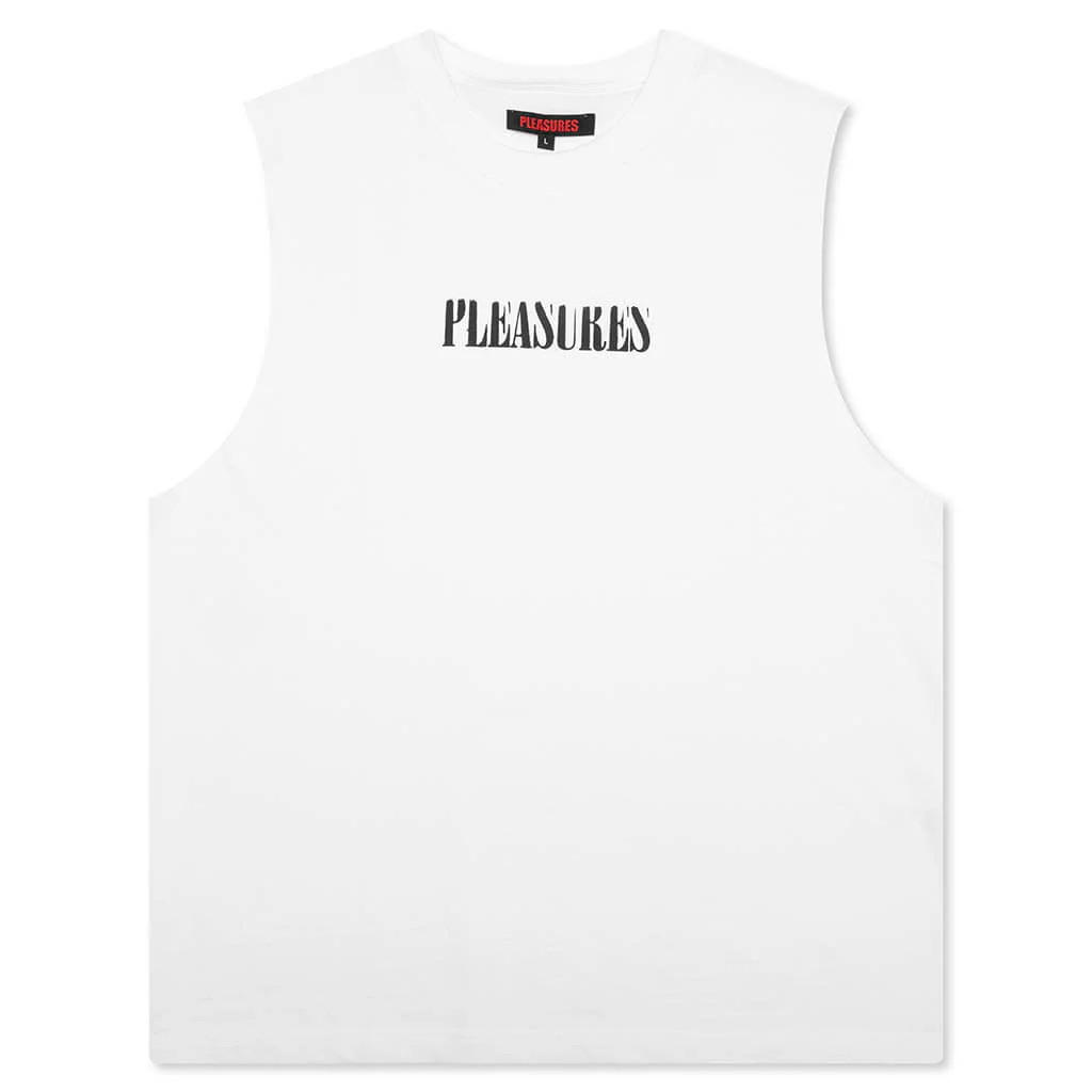 Onyx Sleeveless Shirt - White