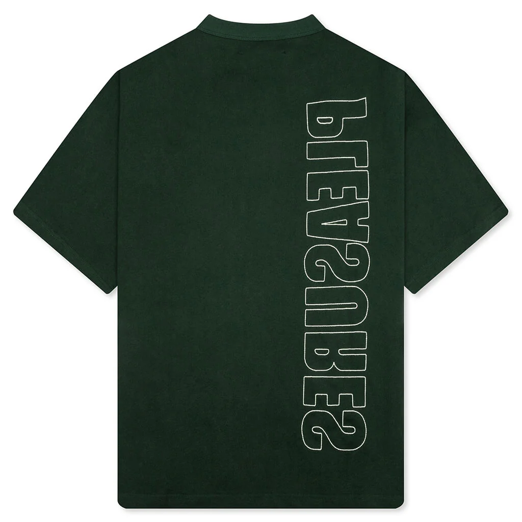 Outline Heavyweight T-Shirt - Forest Green - Image 2