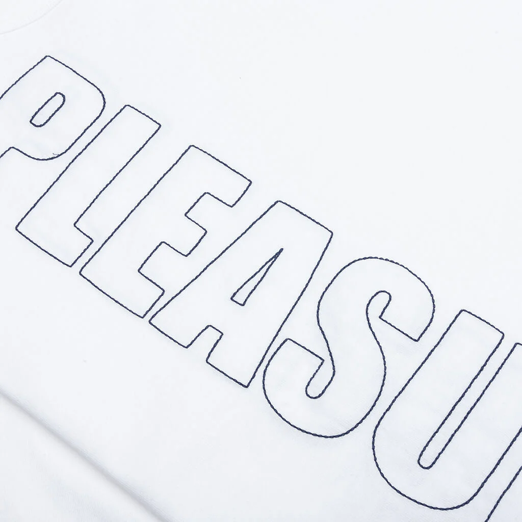 Outline Heavyweight T-Shirt - White - Image 3