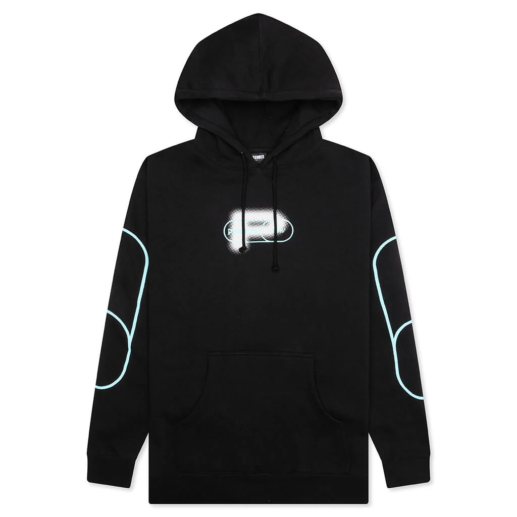 Pixel P Hoodie - Black