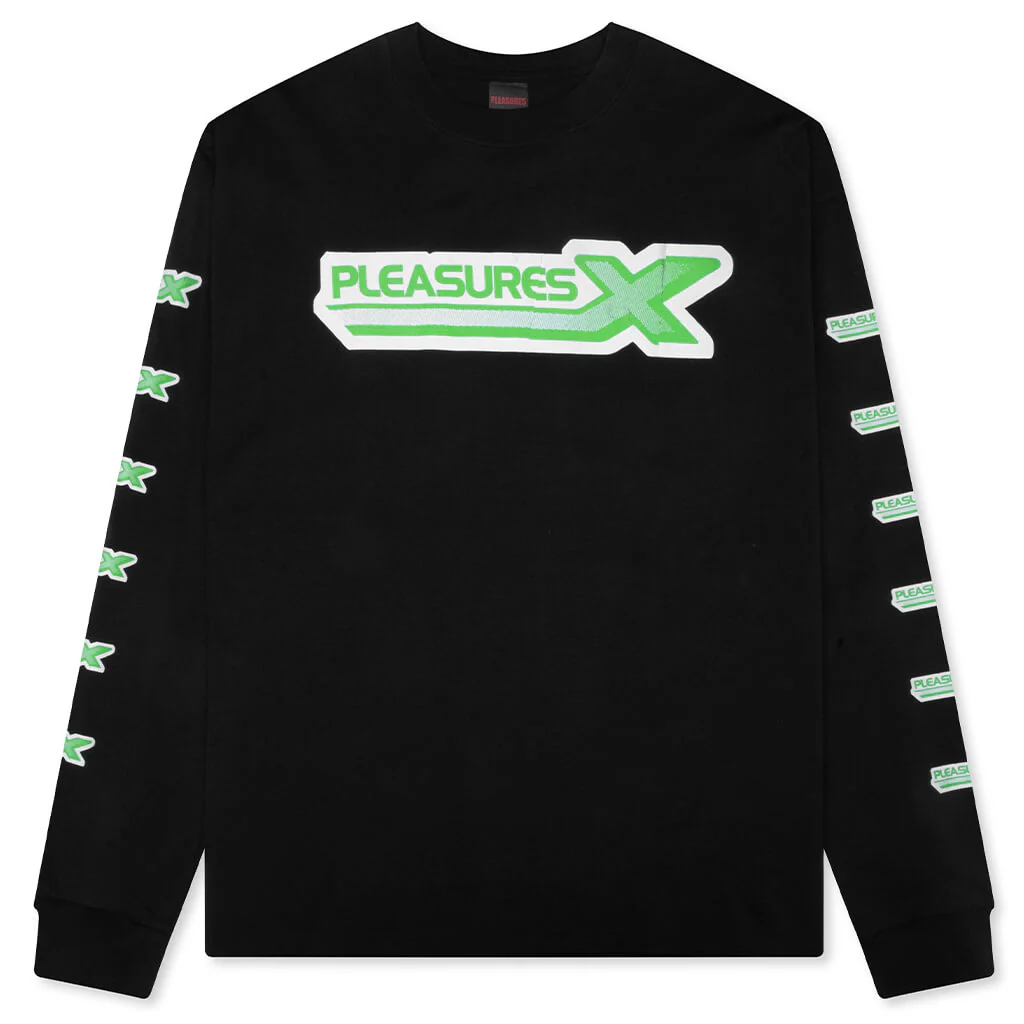 Pleasures X L/S T-Shirt - Black
