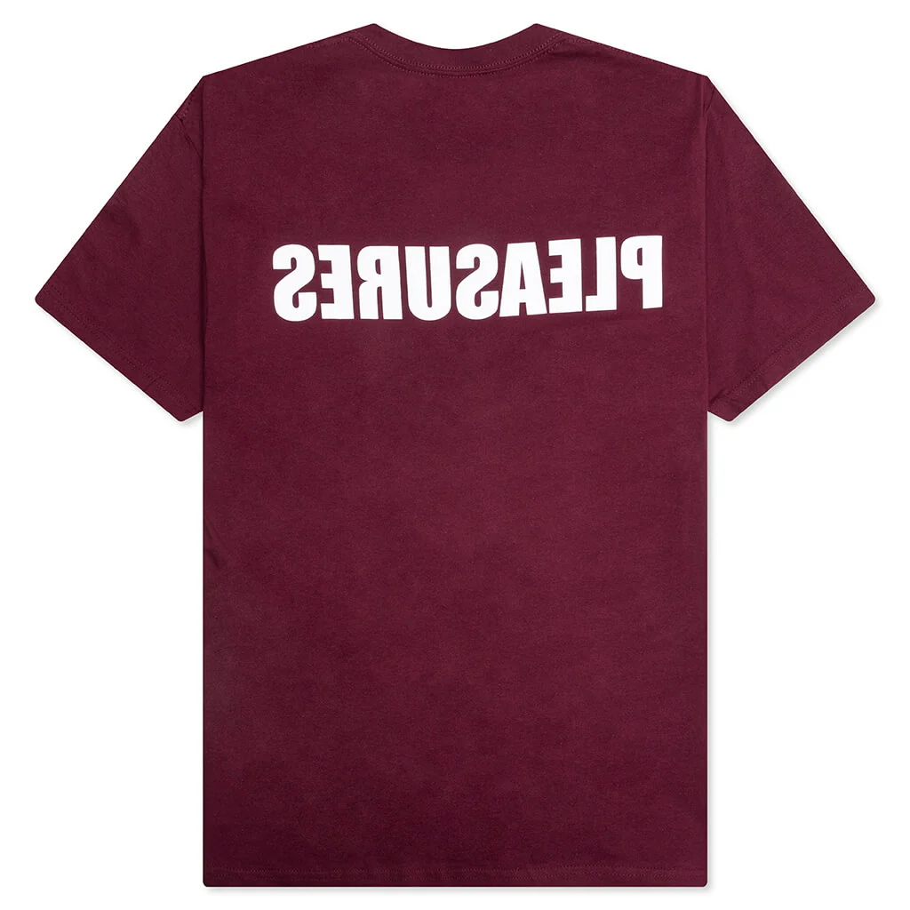 Security T-Shirt - Burgundy - Image 2