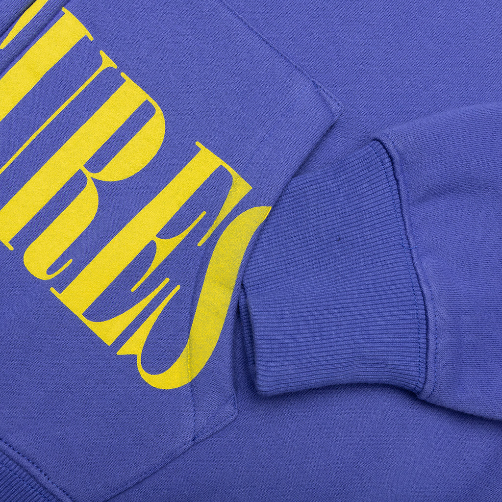 Split Zip Hoodie - Blue - Image 4