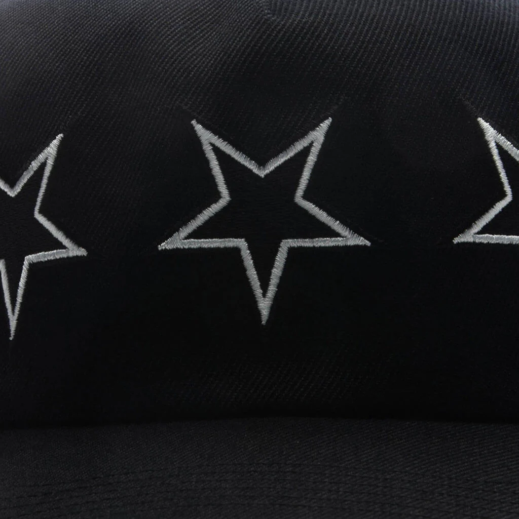 Pleasures x Zero Stars Snapback - Black - Image 4