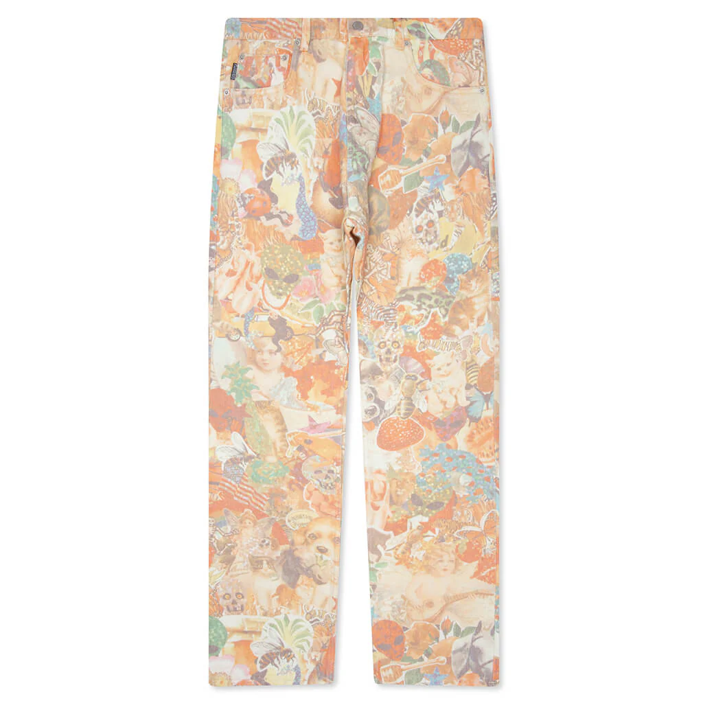 Stickers Straight Leg Jeans - Multi