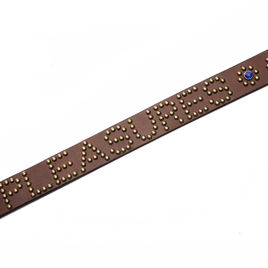 Studded Belt - Brown - Image 2