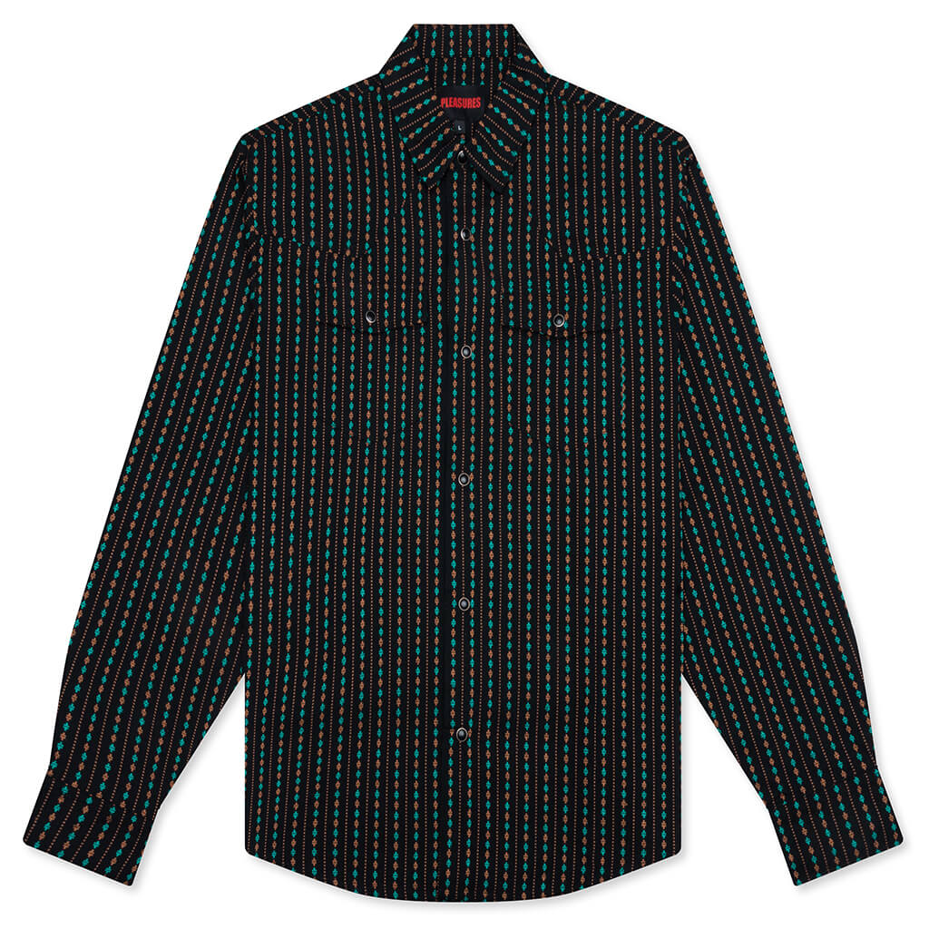 Tribute Western Button Up - Black