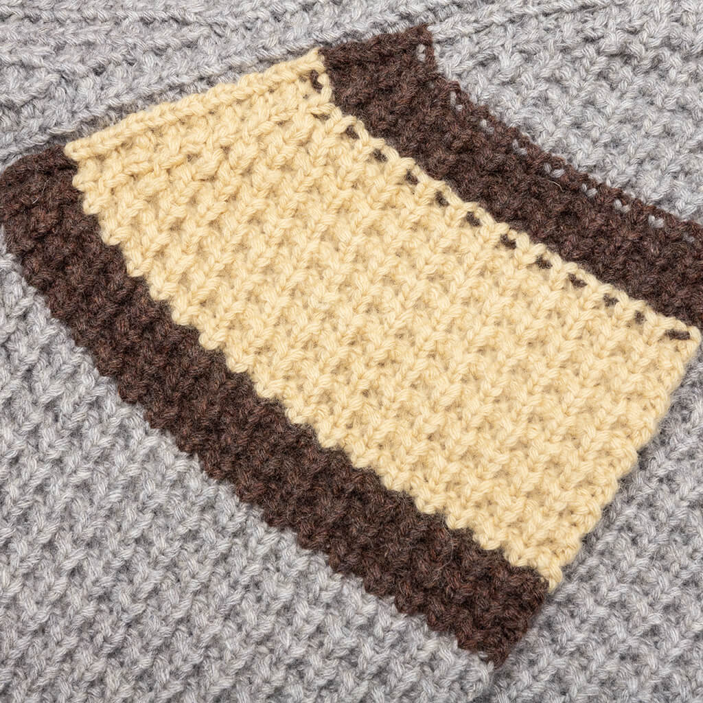 Twitch Chunky Knit Sweater - Heather Grey - Image 4