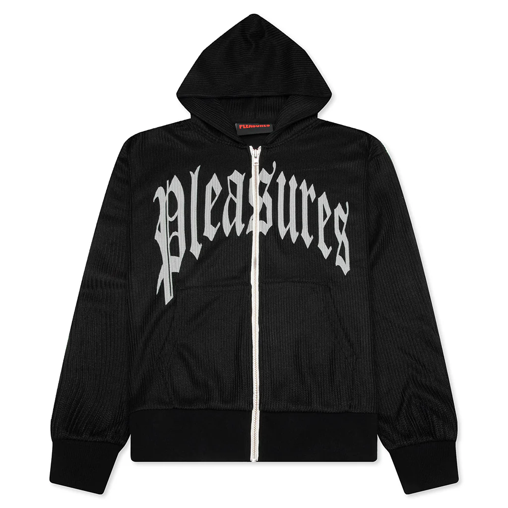 Twitch Knitted Zip Hoodie - Black