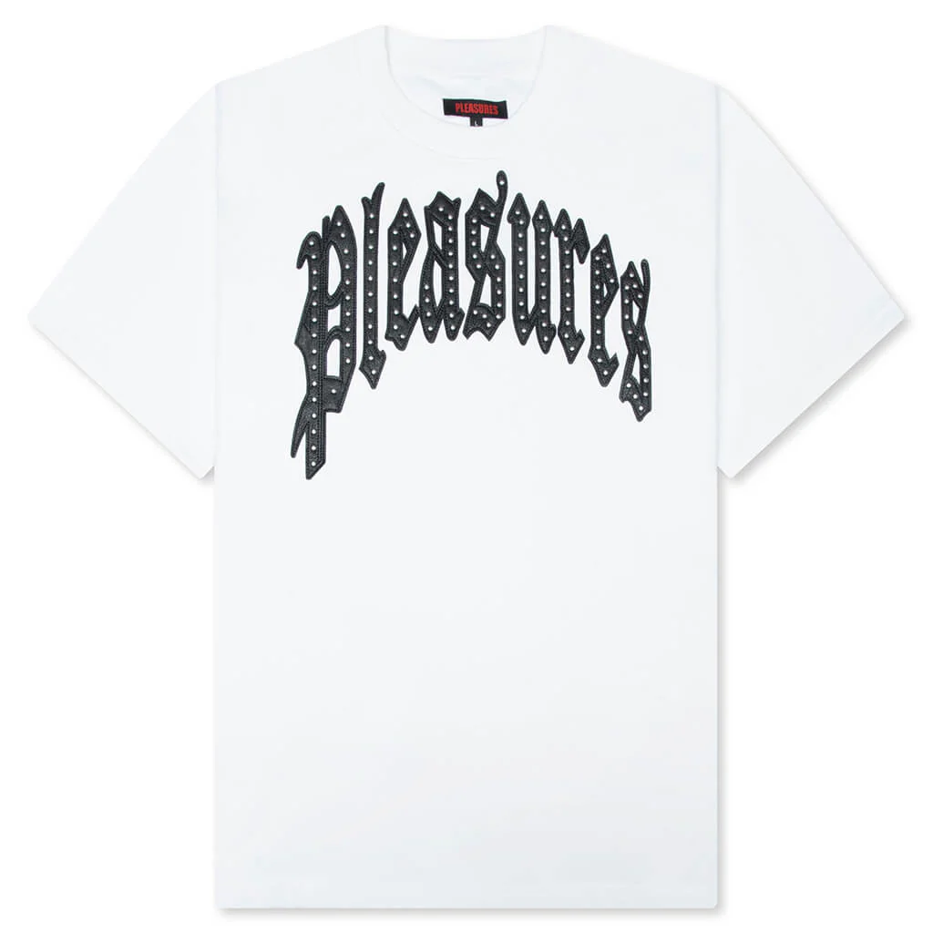 Twitch Studded Crewneck - White