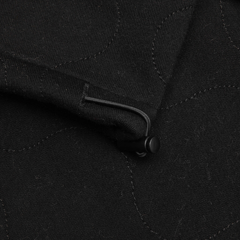 Wave Quilted Easy Pants - Black - Image 4