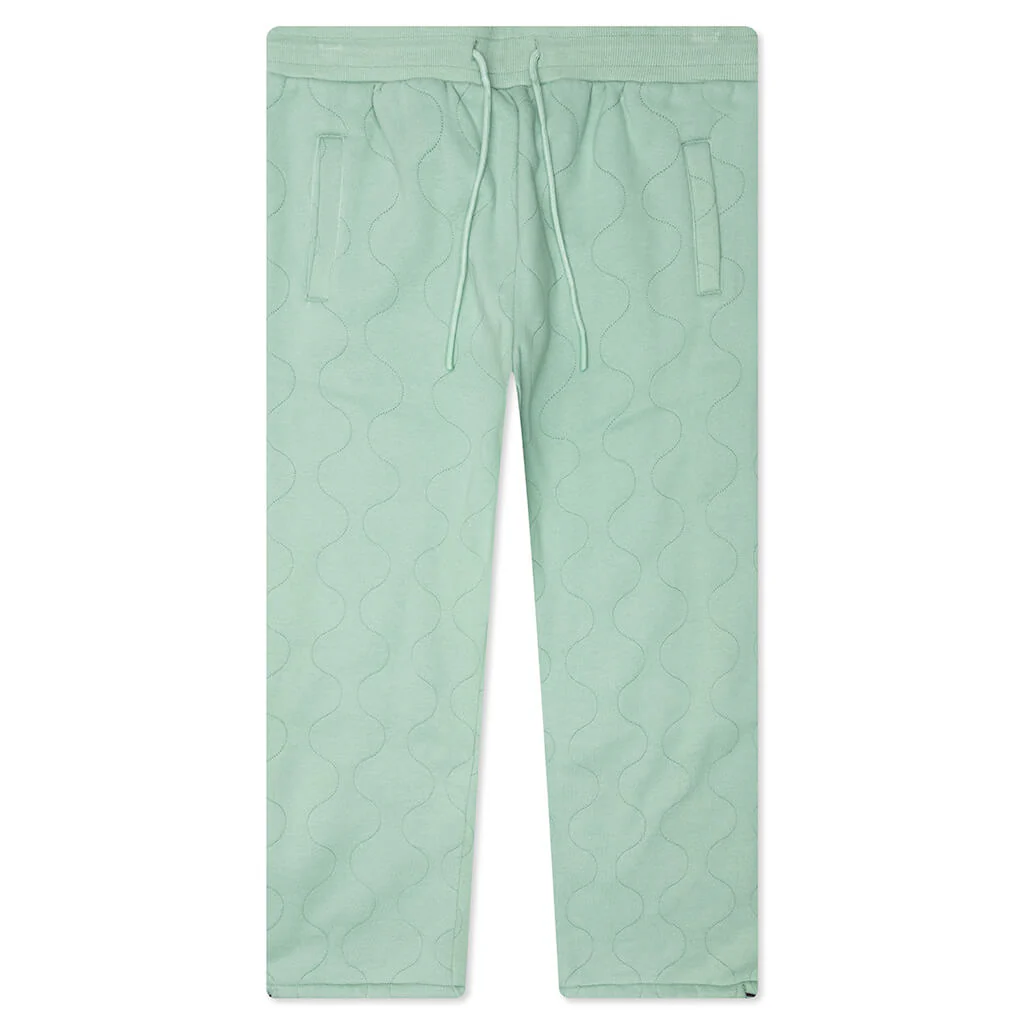 Wave Quilted Easy Pants - Matcha